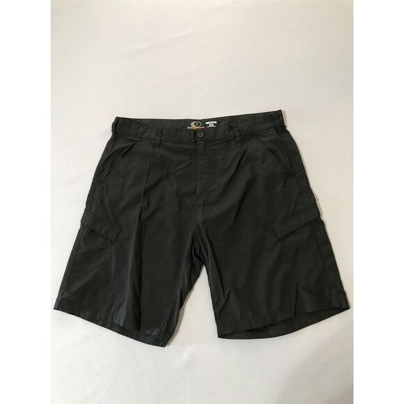 Mossy‎ Oak 38 x 9.5" Army Green Flat Front 100% Nylon Ripstop Cargo Shorts - Picture 1 of 5
